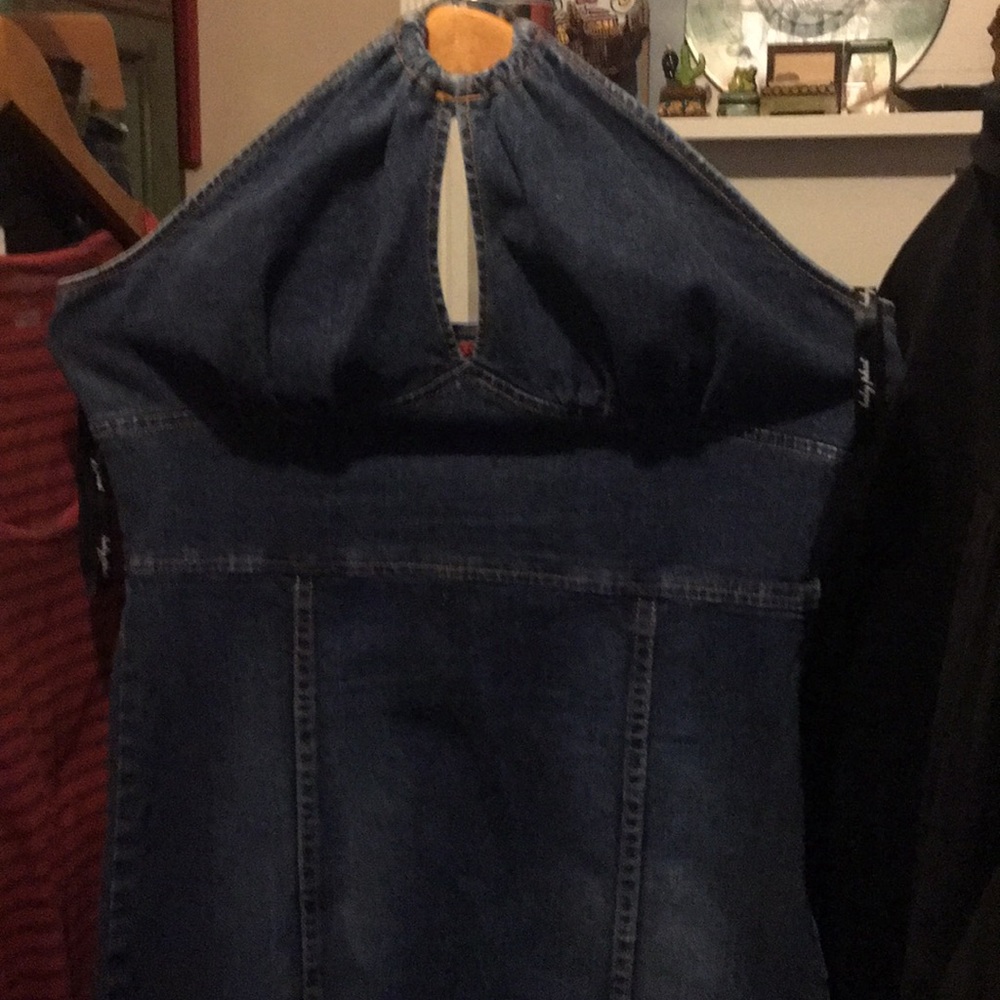 Baby Phat Jean Dress - halter top style